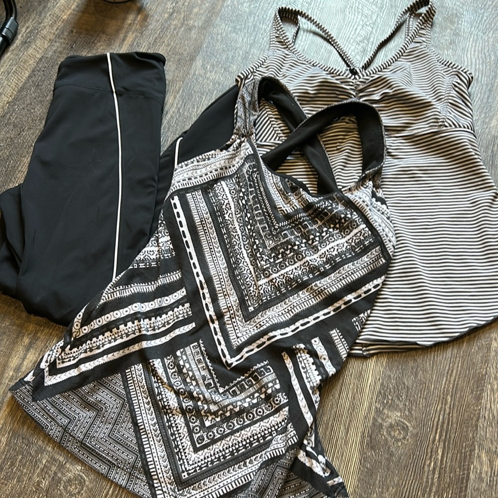 Set Of 3. 1 Fabletics Pants Small And 2 Prana Shi… - image 2